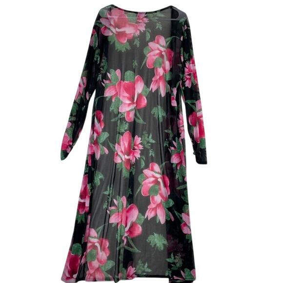 NYInvasion Floral Design, Women's Duster, Dress or Cardigan. - Picture 3 of 7